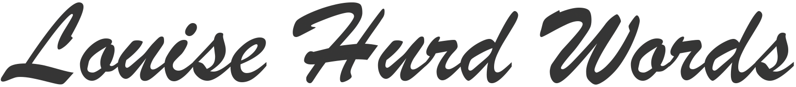 Louise Hurd Words website title image